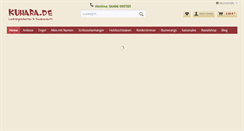Desktop Screenshot of kuhara-shop.de