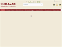 Tablet Screenshot of kuhara-shop.de